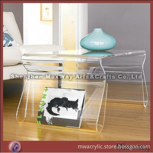 Elegant crystal long acrylic tea table